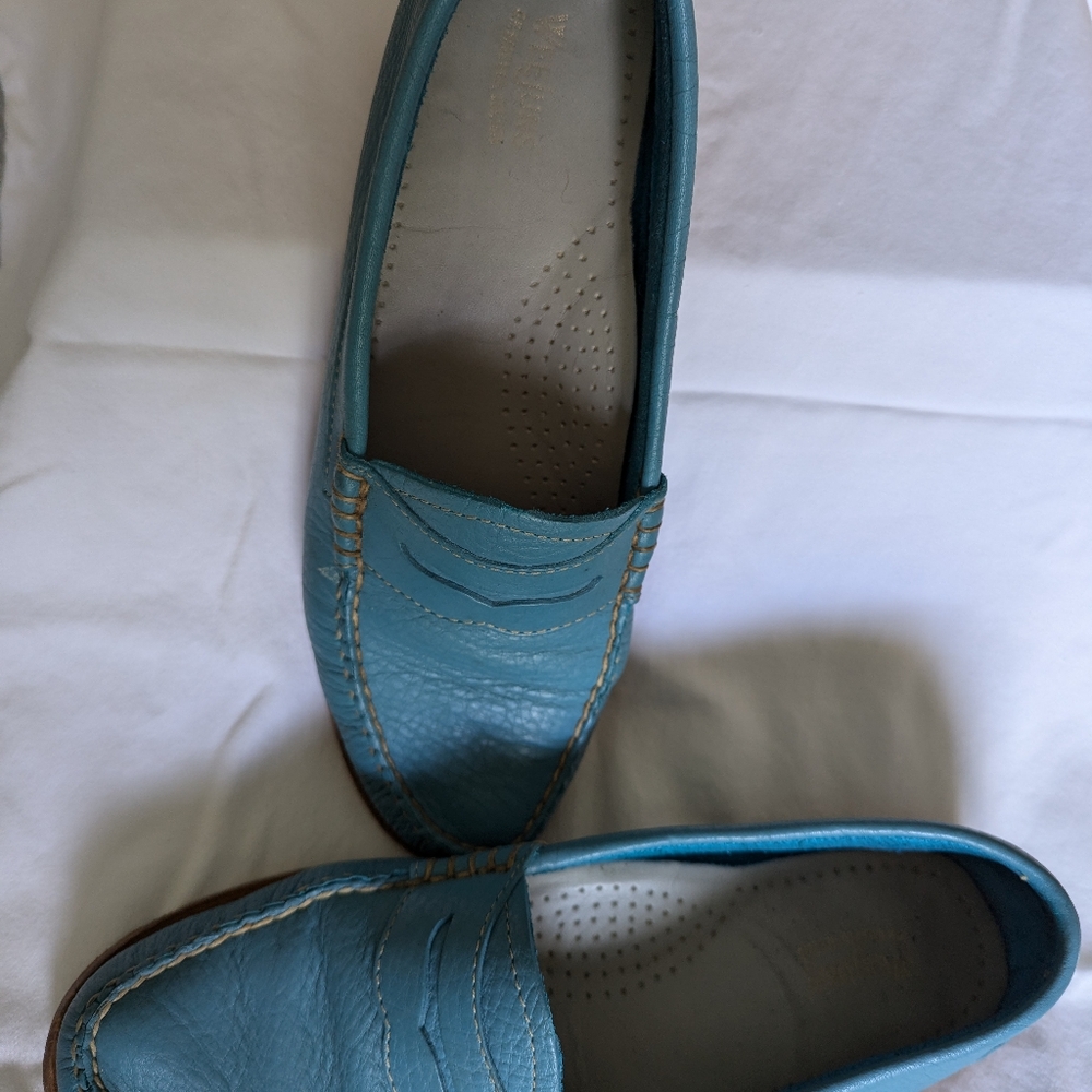 G.H. BASS Weejuns Penny Loafer teal size 8